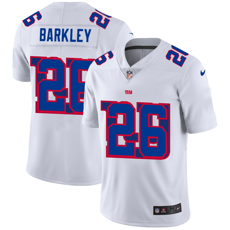 2020 New Men New York Giants #26 Barkley White  Limited NFL Nike jerseys